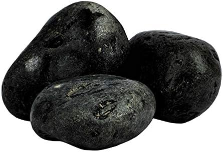 Ciottolo di marmo Nero 40/60 Ebano sacco da 25 kg sassi pietre arredo giardino vasi