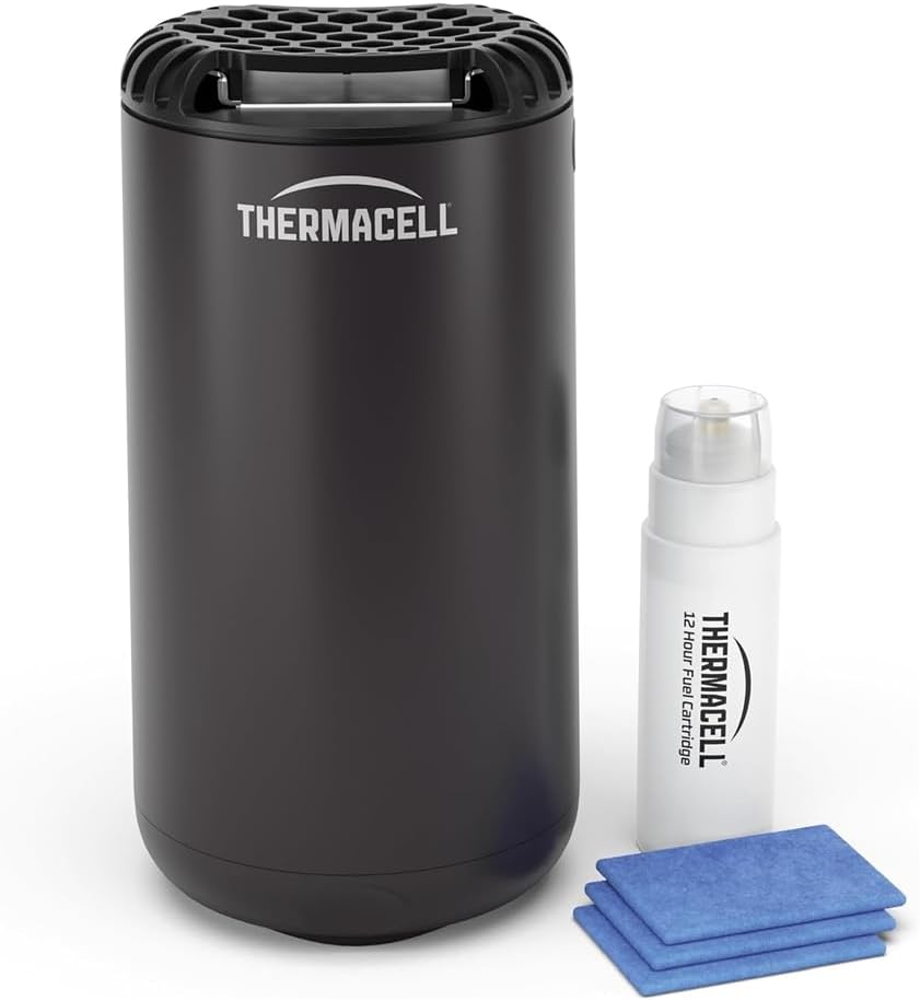 Thermacell Mini Halo Antizanzare da Esterno – Zona di Protezione 21 m², Senza DEET, Grafite