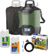 STOCKER – Kit Nebulizzatore Geyser 12L con Timer e Pompa Automatica, Batteria 12V, Copertura di 40 m² estendibile fino a 400 m², Sistema Antizanzare con 1 L Zanzaricida e 1 L Disabituante