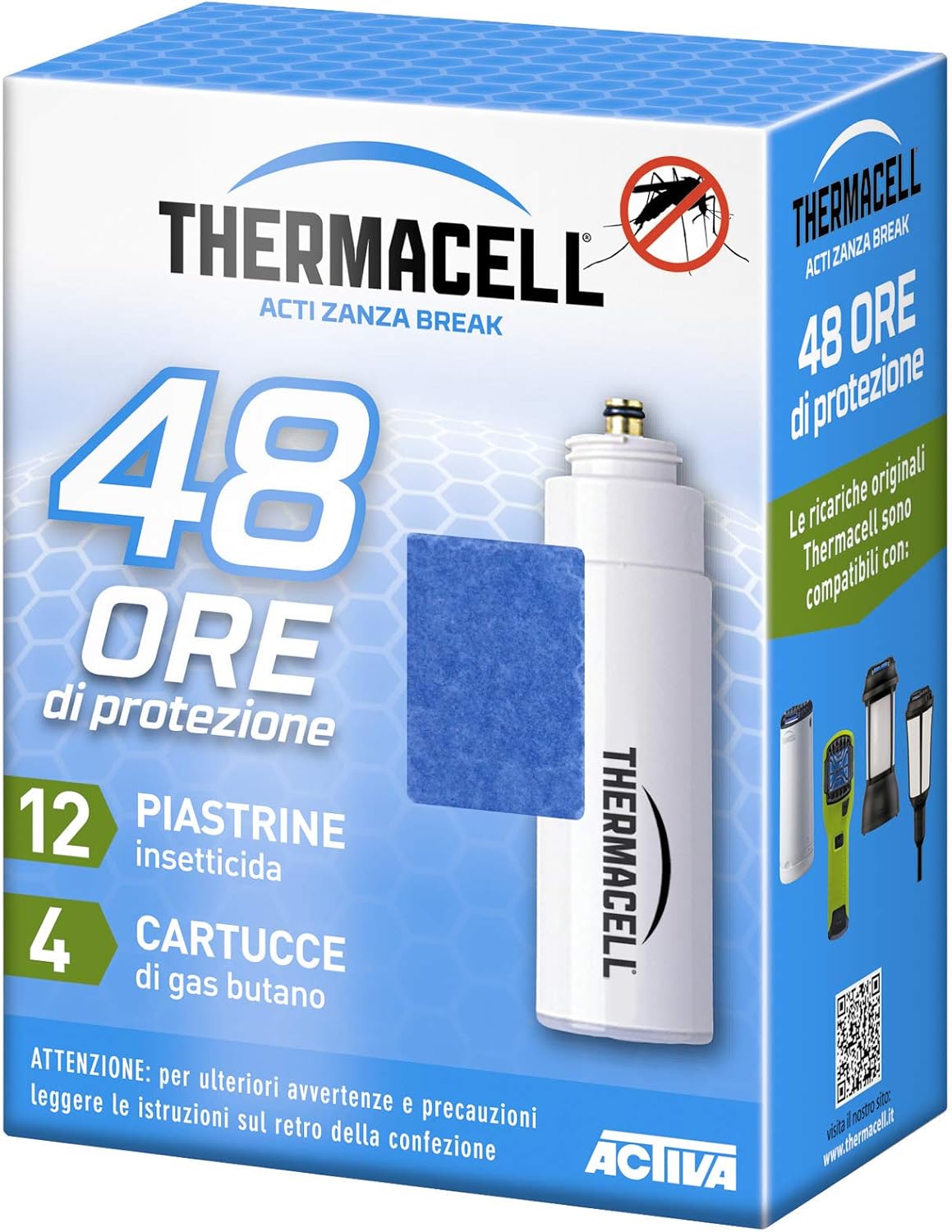Ricarica 48 Ore per dispositivi Thermacell per la protezione dalle zanzare