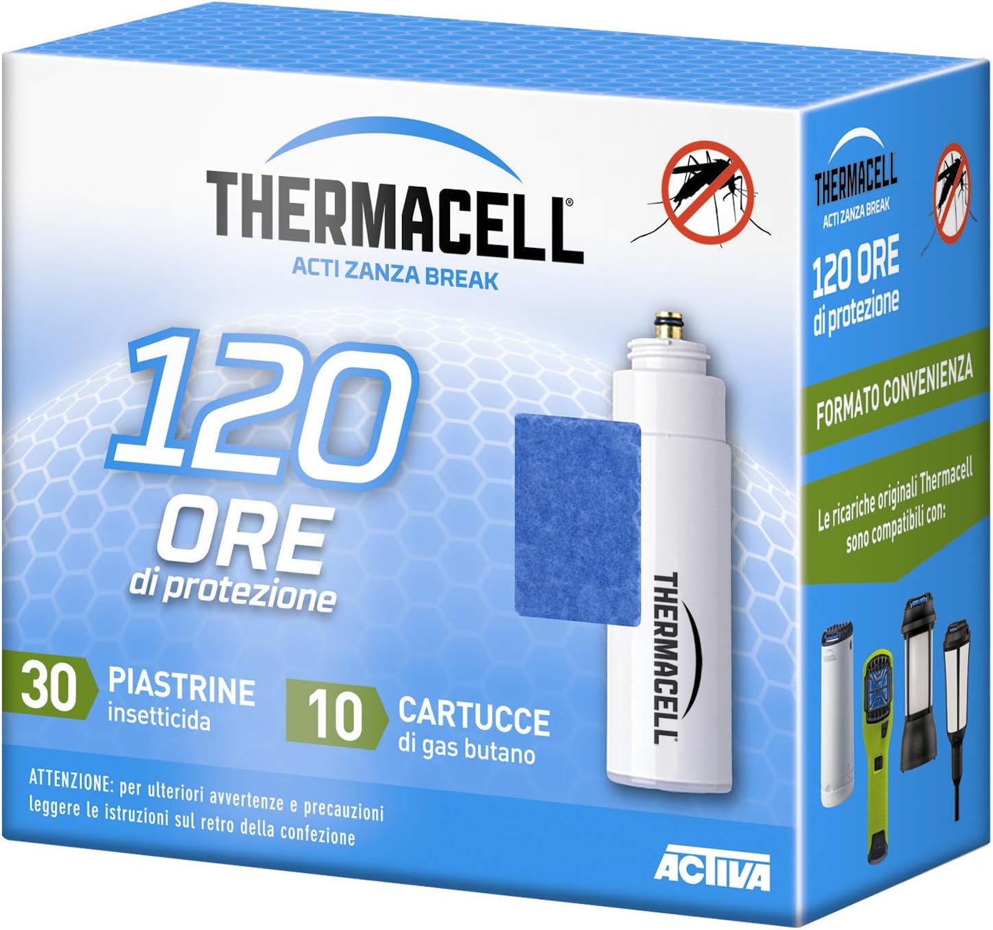 Thermacell Ricarica per Dispositivi per la Protezione Dalle Zanzare, 120 Ore di Protezione