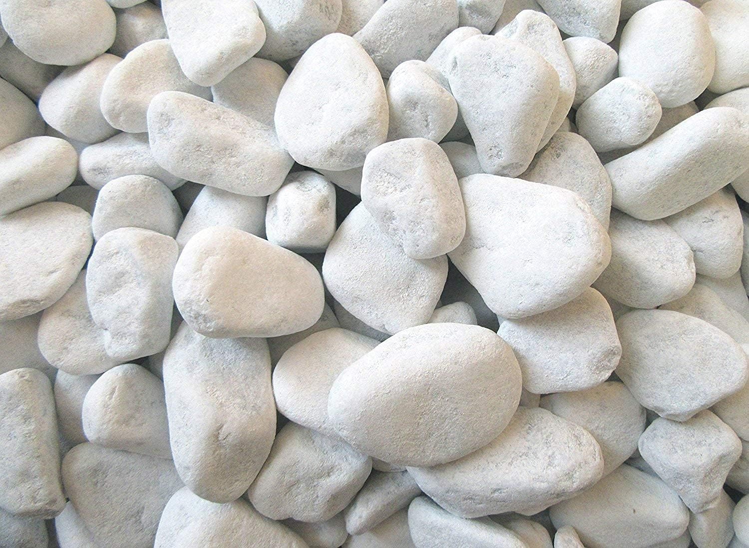 CIOTTOLI IN MARMO BIANCO di CARRARA Ø 25/40 mm Sacco da 25 Kg Per Vasi
