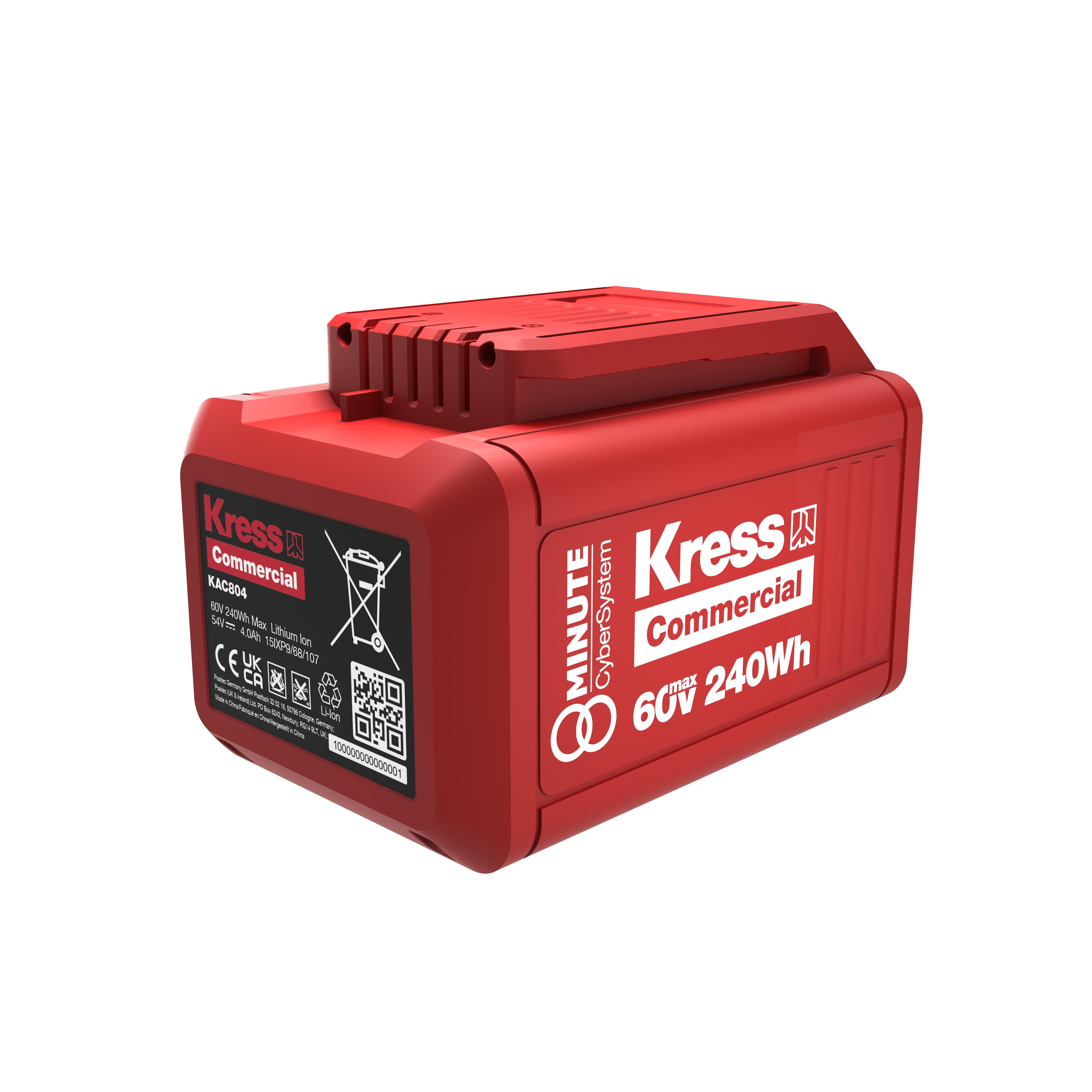 Batteria Kress Commercial 60 V 240 Wh 8 Minuti CyberPack Art. KAC804