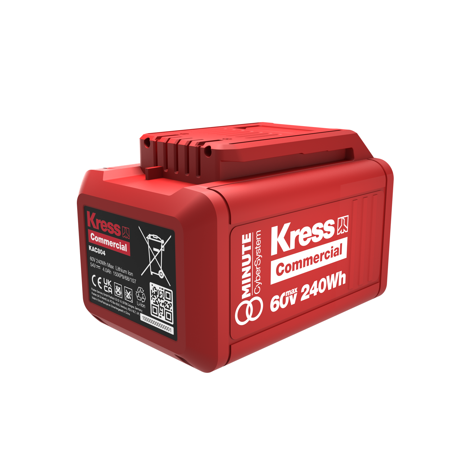 Batteria Kress Commercial 60 V 240 Wh 8 Minuti CyberPack Art. KAC804