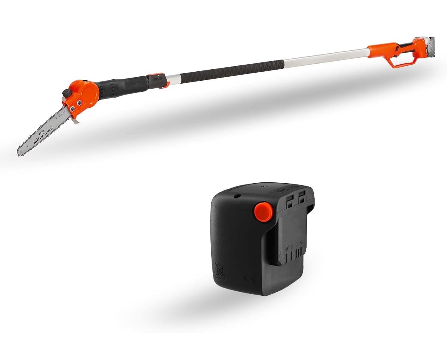 Kit Stocker Motosega Telescopica + Batteria Power 21V 4 Ah + OMAGGI