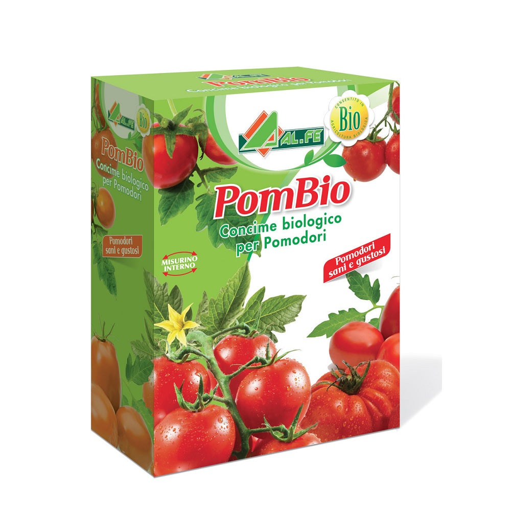 POMBIO 1 Kg Concime Organo-Minerale NPK (CaO-MgO-SO3) 4-5-7 (8-3-13) con Carbonio Organico - Granulare Cod. 1A00POBIC02