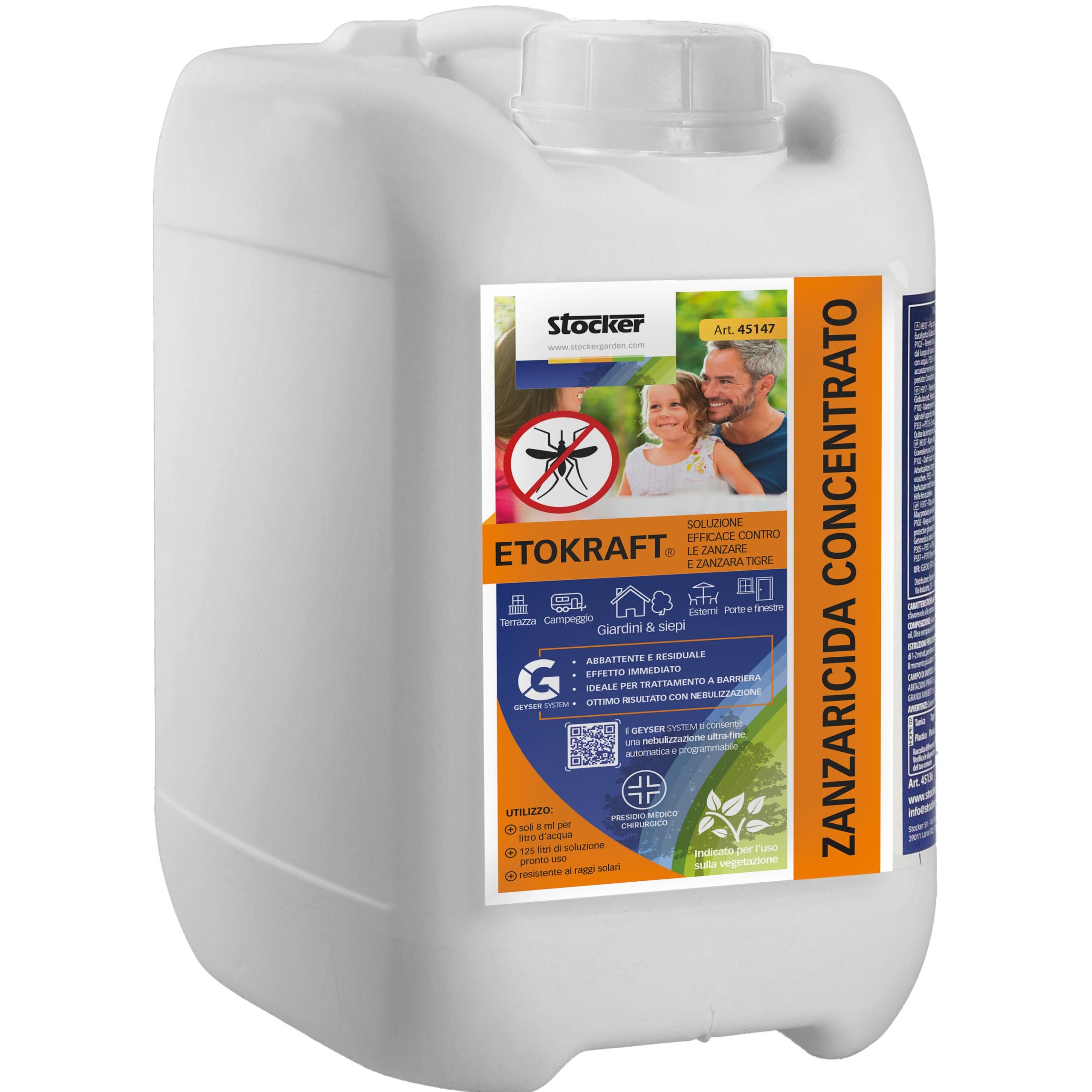 Stocker Etokraft Zanzaricida Anti-Zanzare 5 L