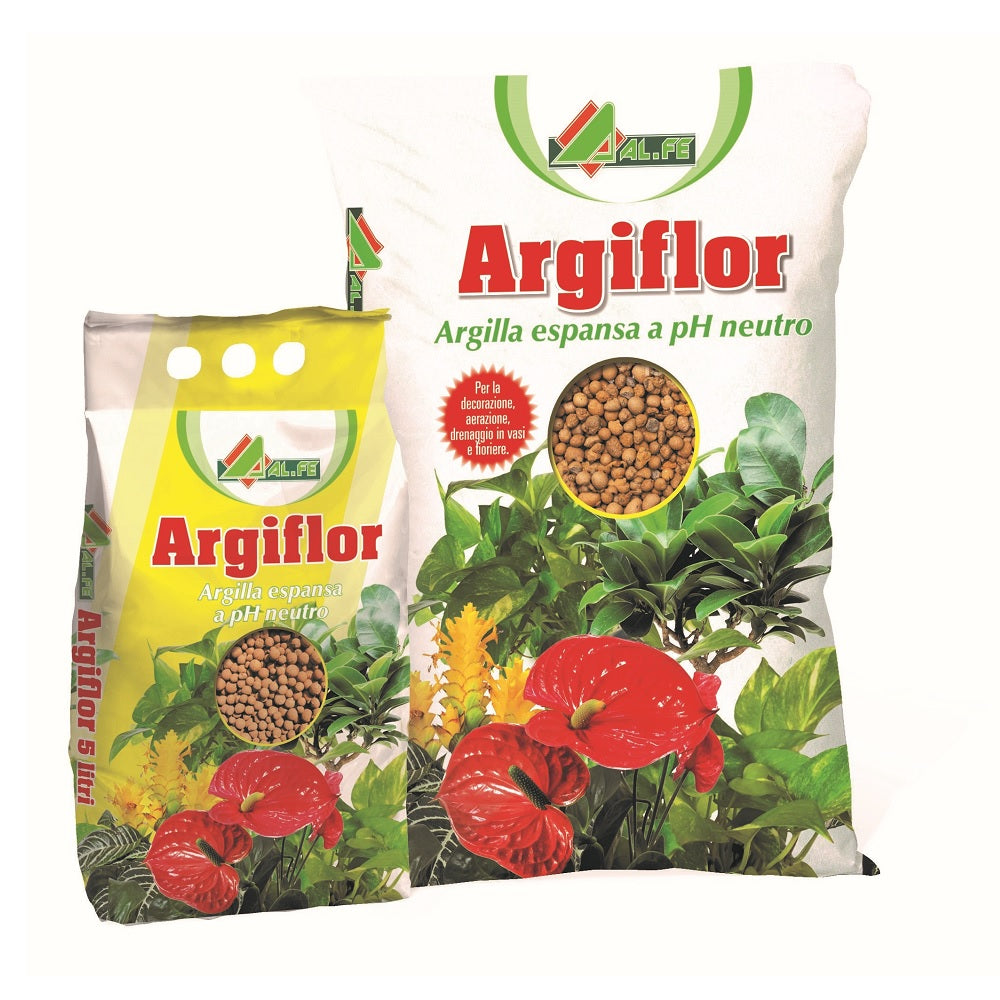 ARGIFLOR 20 L Argilla Espansa a PH Neutro Indicato per Idrocoltura Cod. 1C00ARGFP03