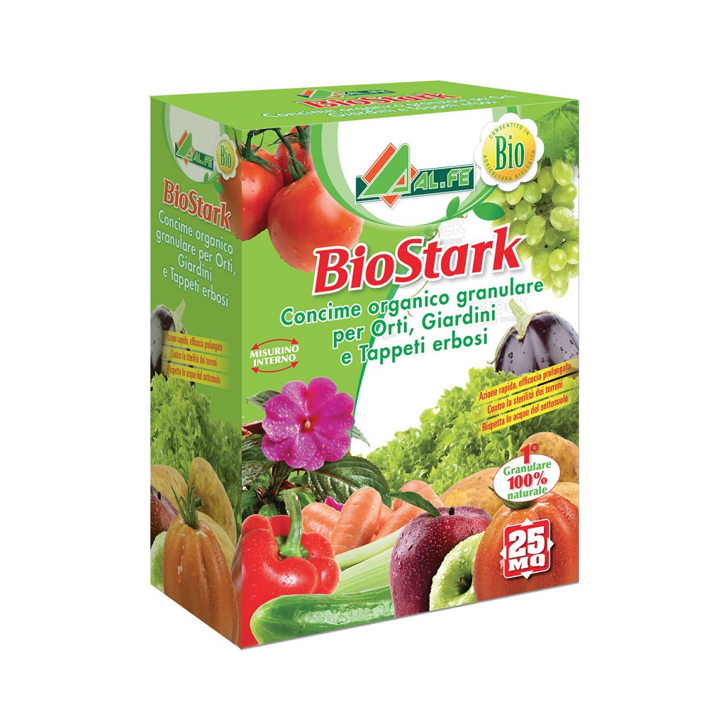 BIOSTARK 1 Kg Concime Organico NPK Granulare 3-3-8 Cod. 1A00STARC02