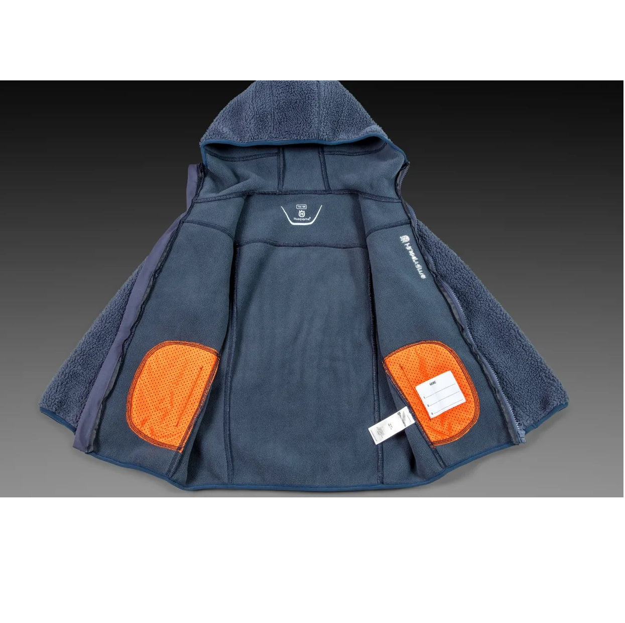 Husqvarna Felpa in Pile con Cappuccio per Bambini Tg. 86/92(24Mesi) Cod. Art. 536 11 16‑02