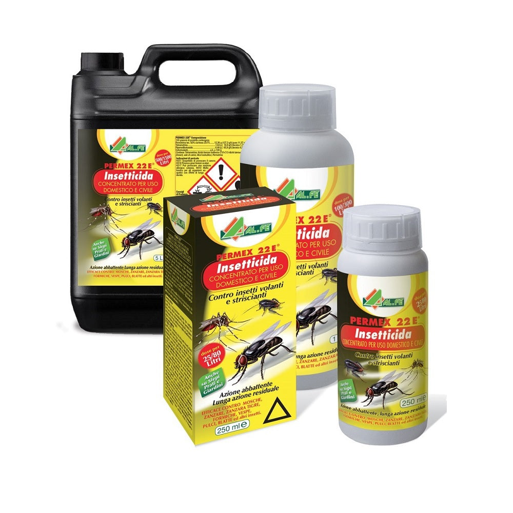 PERMEX 22 E 5 L Insetticida Concentrato Contro Insetti Volanti e Striscianti Cod. 4U01PERMP05