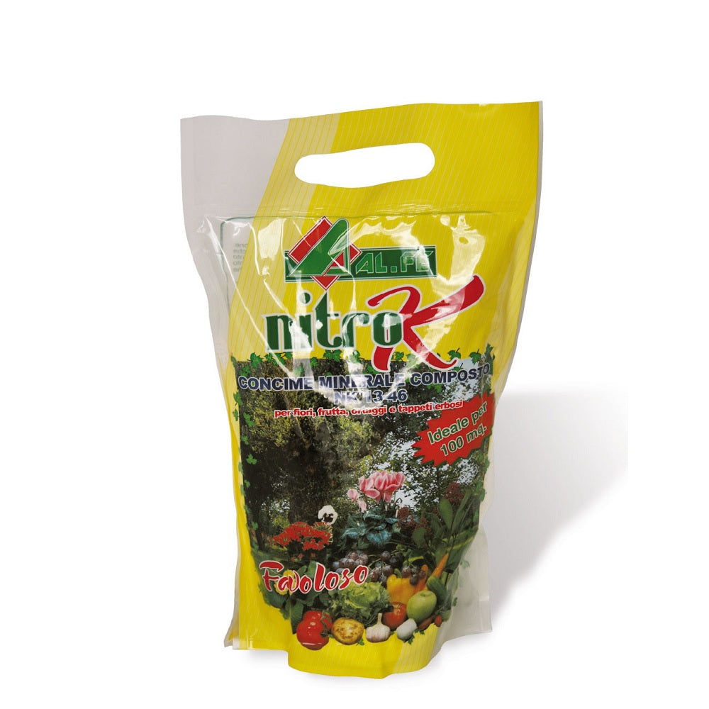 Nitro K CONCIME CE - Concime 2 Kg NK 13-46 a Basso Tenore di Cloro Cod. 1A00NITKC04