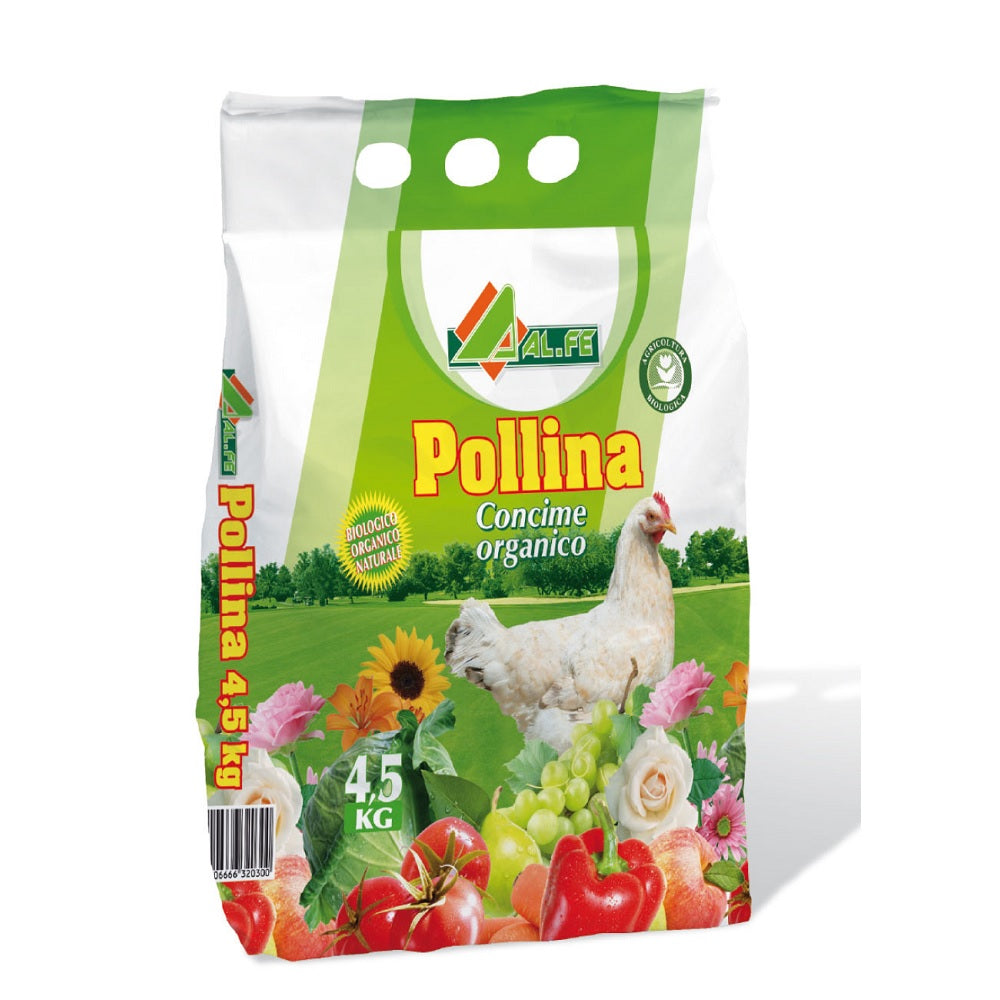 POLLINA 4,5 Kg Concime Organico NP Pollina Essiccata Cod. 1A00POLLC03