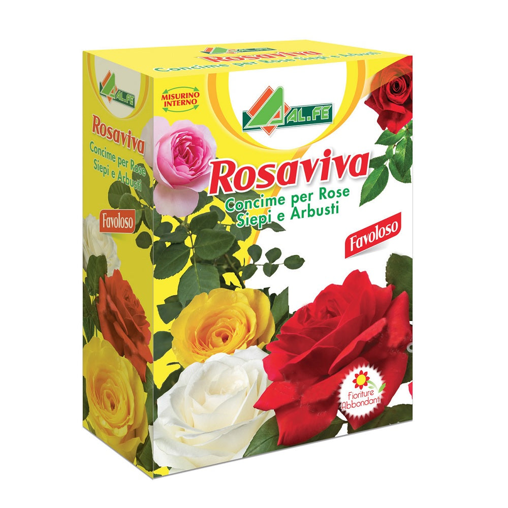 Rosaviva Concime CE - Concime 1 Kg NPK (Ca, S) 12-10-16 (+8 +16) con Ferro (Fe), Manganese (Mn) e Zinco (Zn) Cod. 1A00ROSAC02