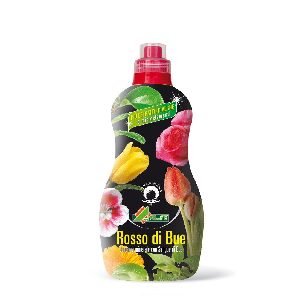 ROSSO DI BUE LIQUIDO 1 Kg Concime Organo-Minerale Azoto (N) 8% con Sangue di Bue Cod. 1A01RBUEC06