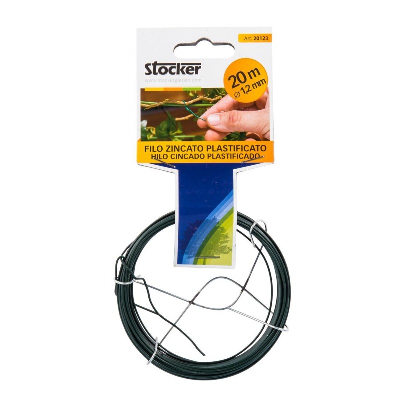 Filo Zincato Plastificato 20 m (Diametro 2 mm) Stocker Art. 20124