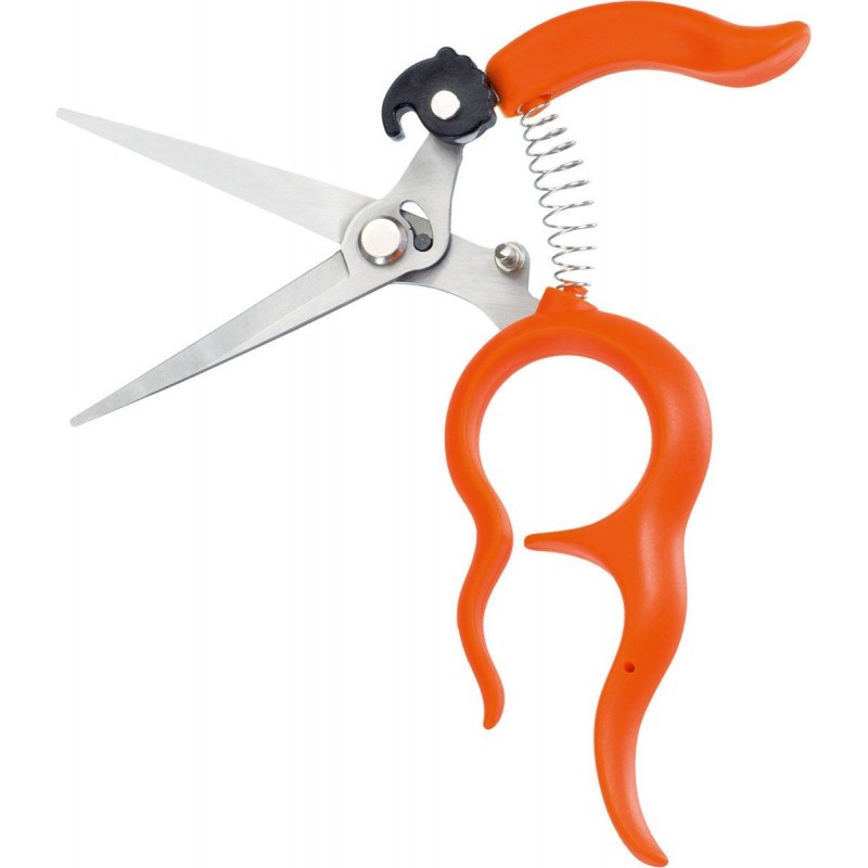 Forbice da Vendemmia Inox con Anello da 20 mm e Lama da 55 mm Stocker Art. 34620