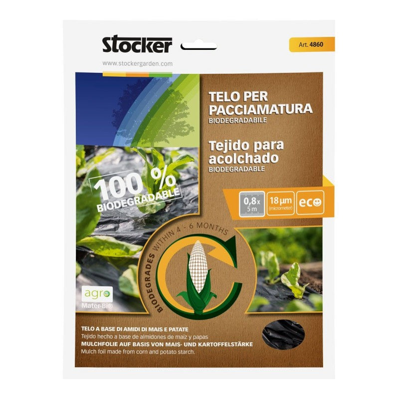 Telo Pacciamatura Biodegradabile (1,4 x 10 m) Stocker Art. 4863