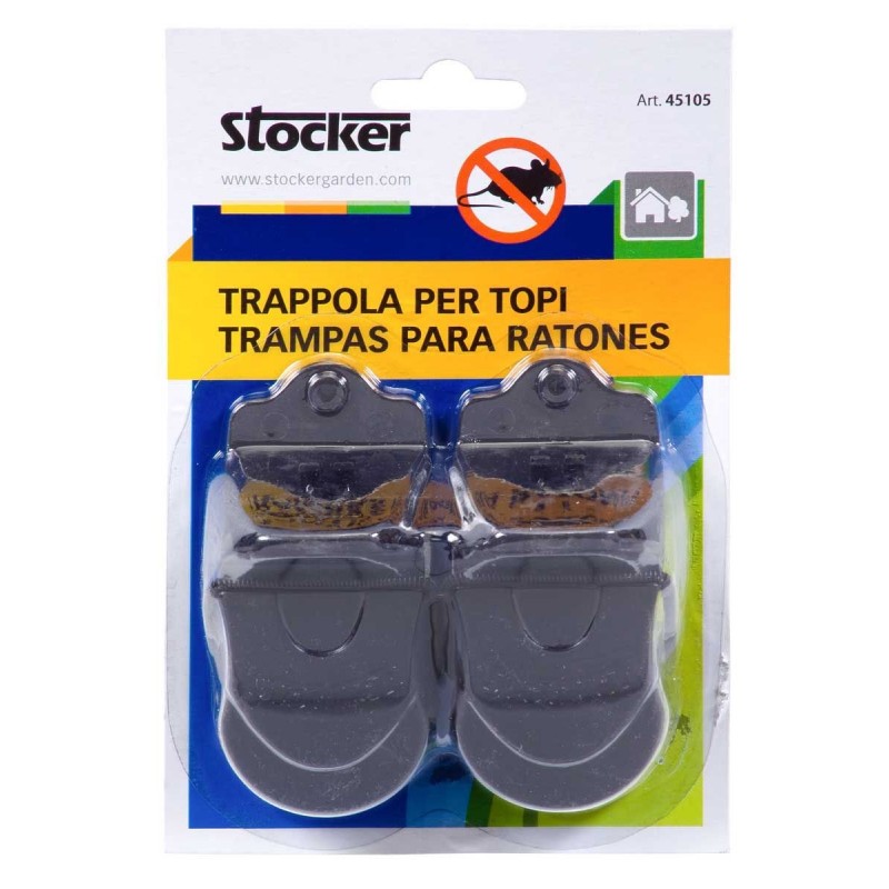 Trappola per Topi (9,7 x 4,5 x 4,5) Stocker Art. 45105